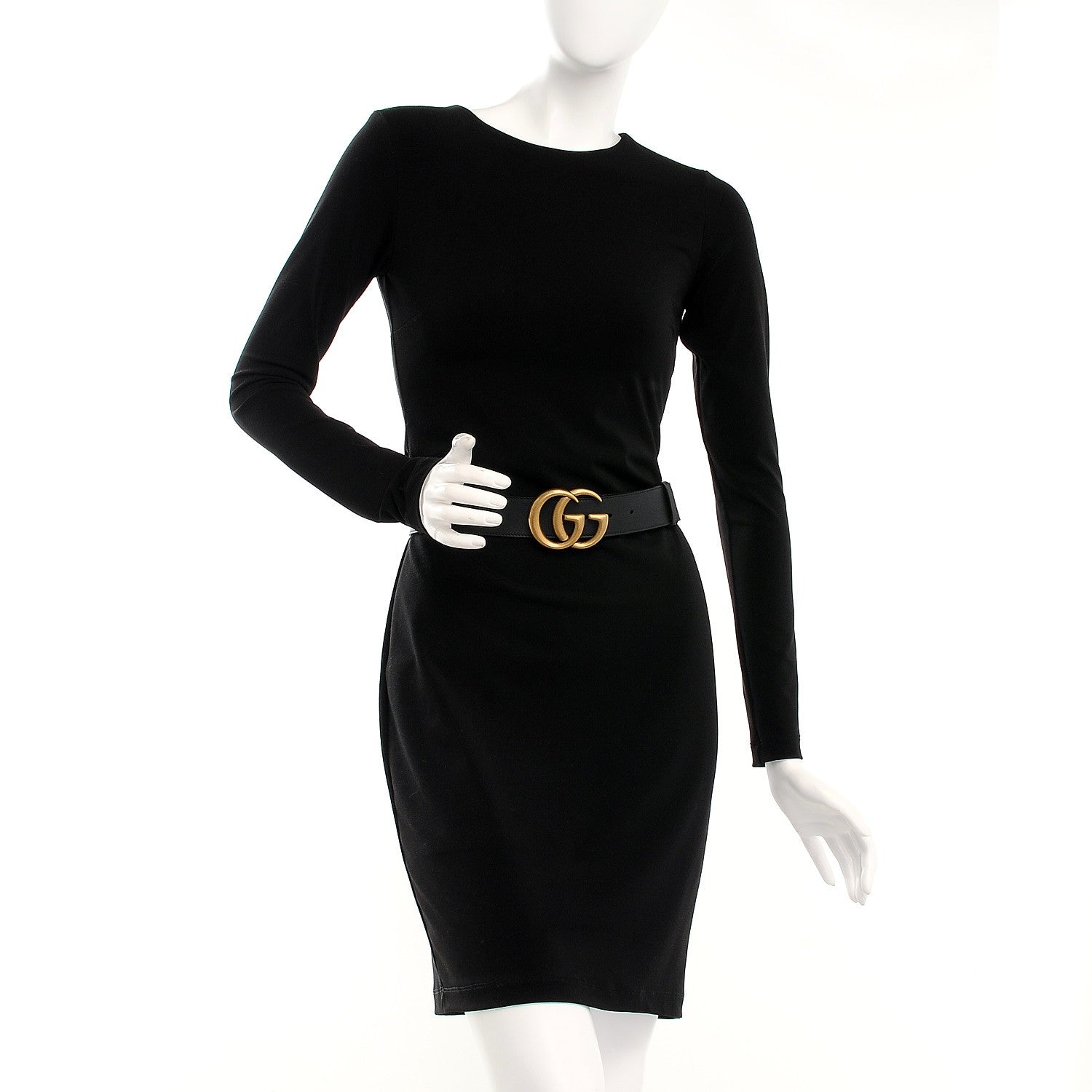 Gucci Calfskin Double G 40mm Belt 80 32 Black 2 of 5