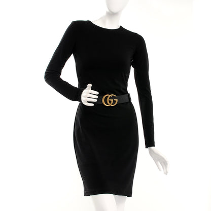 Gucci Calfskin Double G 40mm Belt 80 32 Black 2 of 5