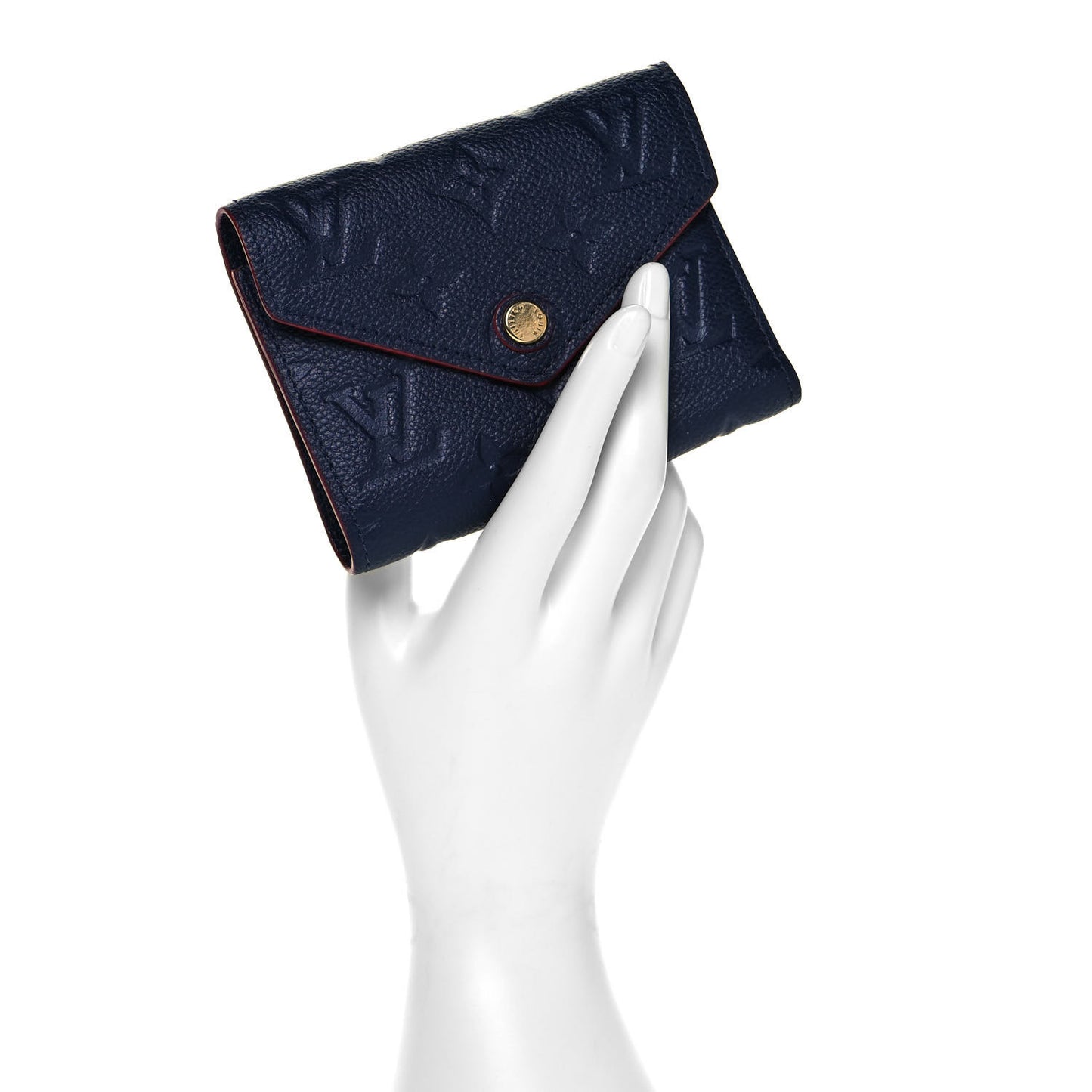 Empreinte Victorine Wallet Marine Rouge