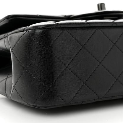 Chanel Lambskin Quilted Mini Top Handle Rectangular Flap So Black 9 of 10