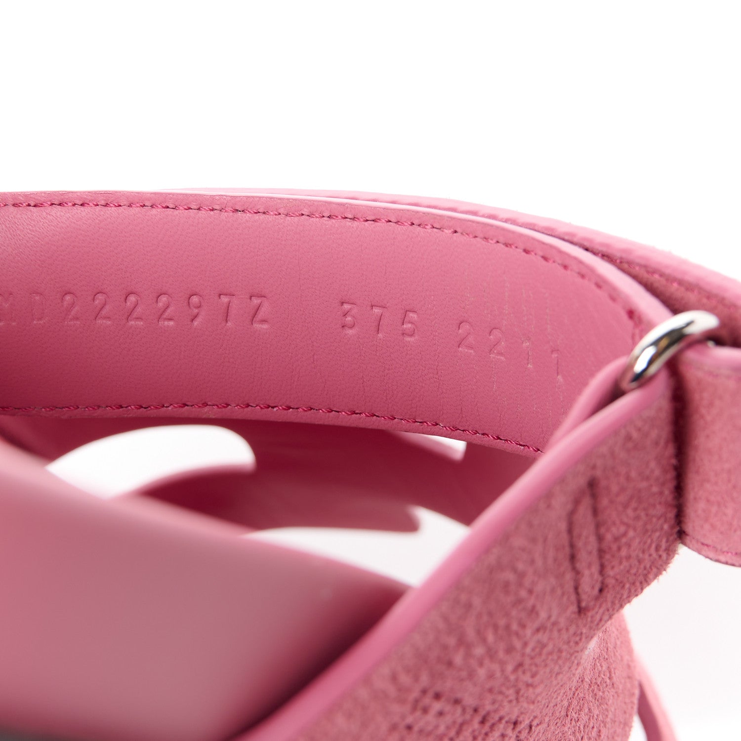 Hermes Suede Goatskin Womens Chypre Sandals 37.5 Rose Aphrodite 8 of 9