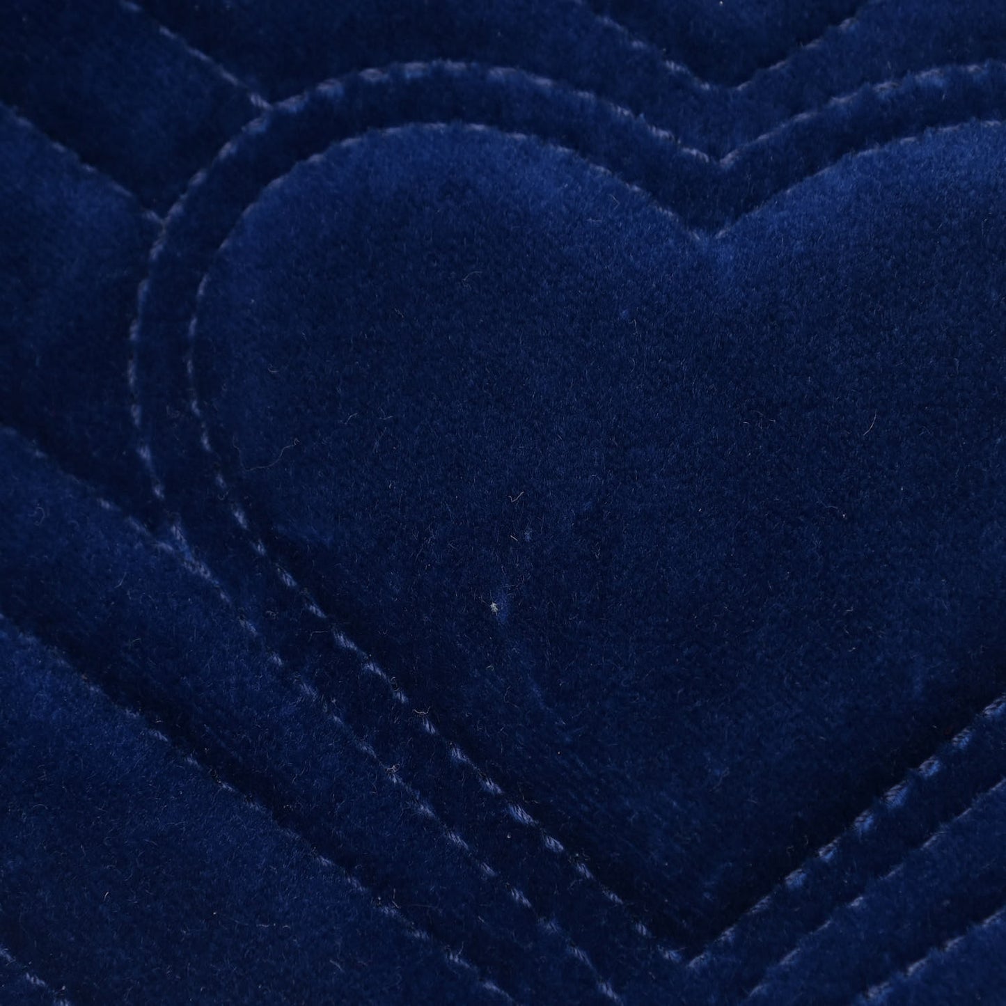 Velvet Matelasse Mini GG Marmont Shoulder Bag Cobalt Blue