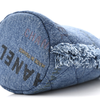 Chanel Denim Quilted Mood Mini Bucket With Chain Blue Multicolor 10 of 10