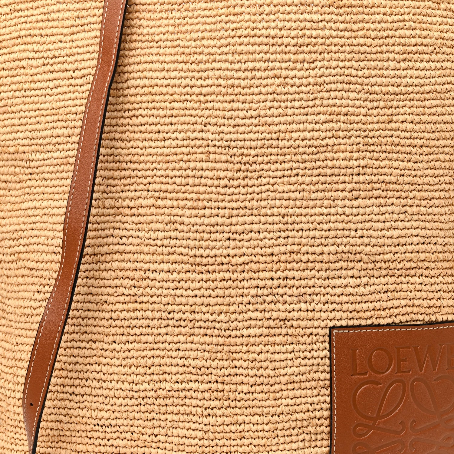 Loewe Raffia Paula's Ibiza Slit Tote Bag Natural Tan 8 of 10