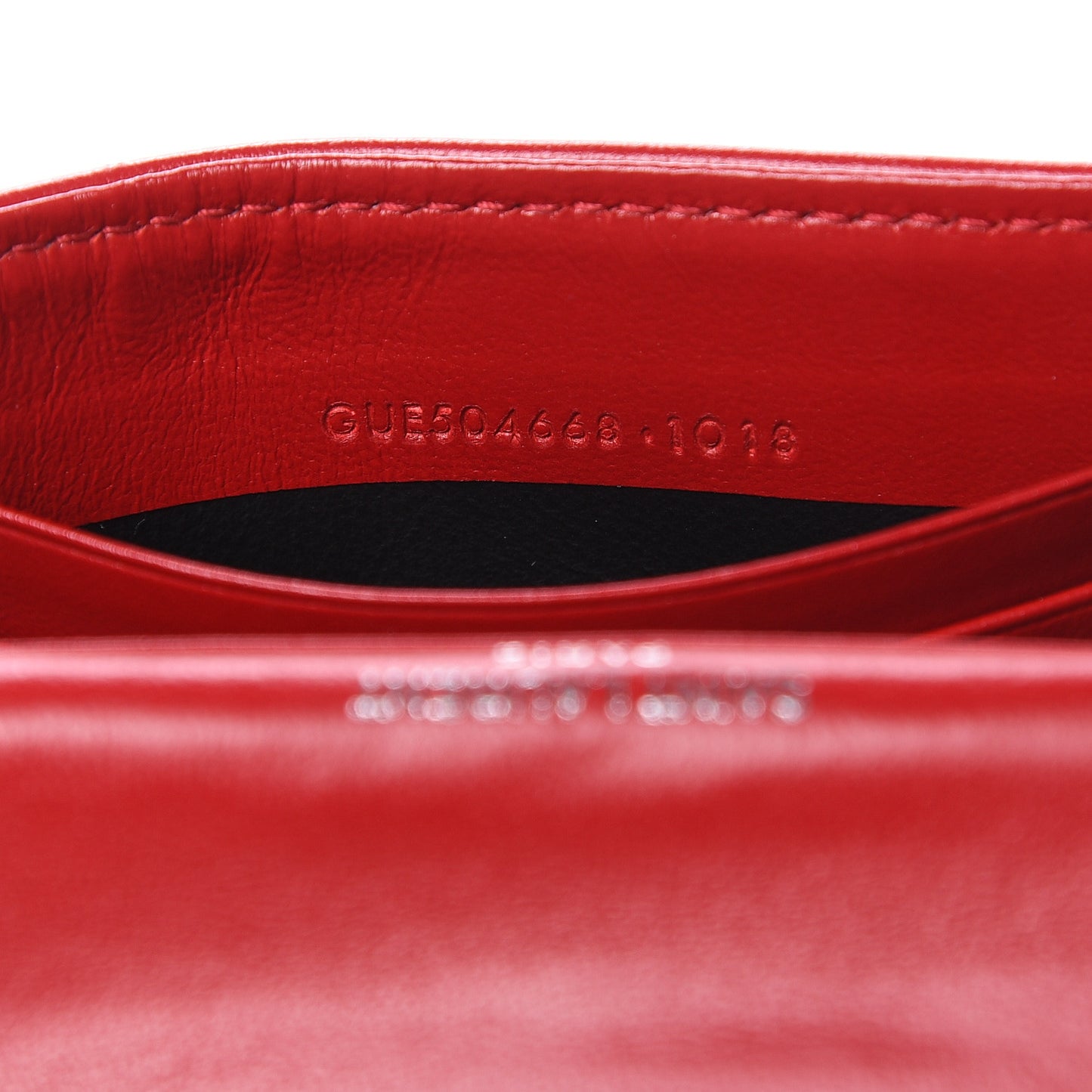 Calfskin Y Quilted Monogram Small Loulou Envelope Wallet Rouge Eros