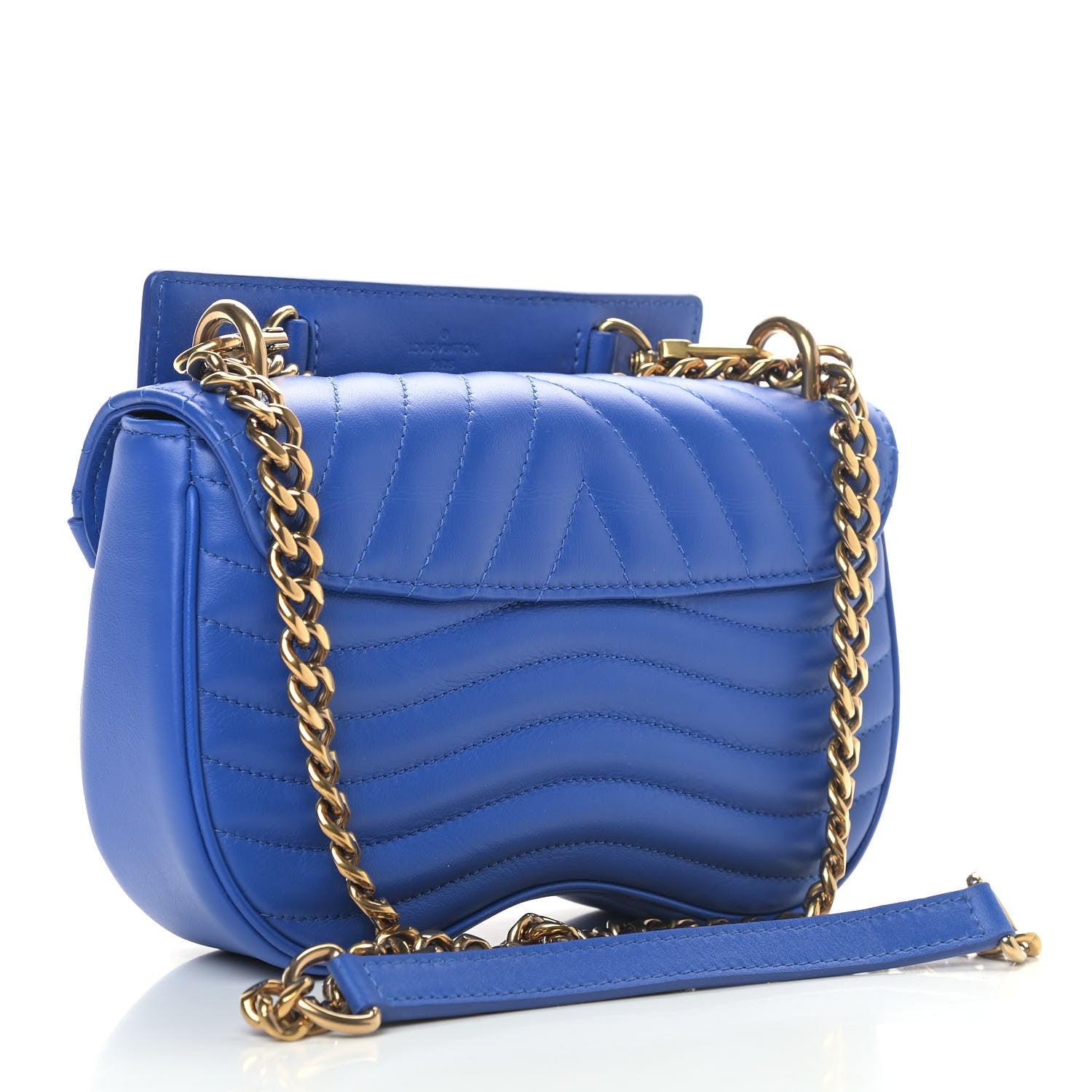 Louis Vuitton Calfskin New Wave Chain PM Blue Neon 3 of 8
