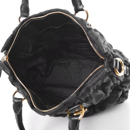 Prada Tessuto Nylon Gaufre Tote Black 5 of 7