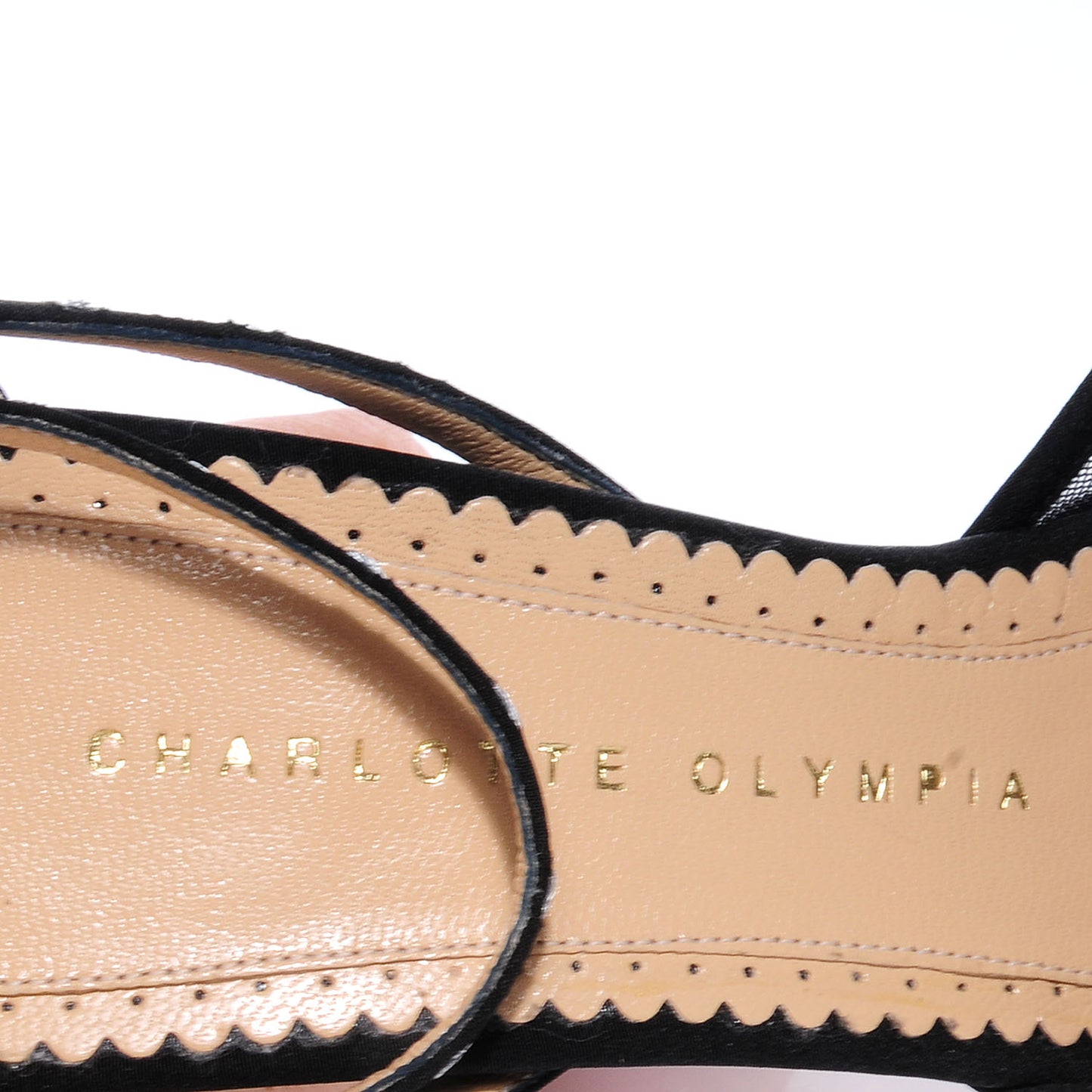 CHARLOTTEOLYMPIACrepeSatinParisAnkleStrapPlatformSandals39Black