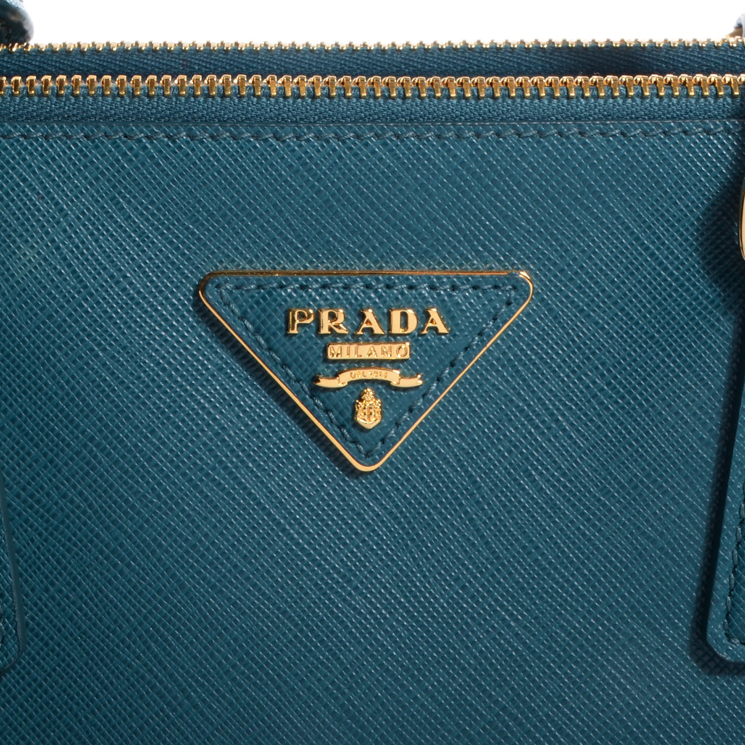 Prada Saffiano Lux Large Double Zip Tote Ottanio 4 of 11