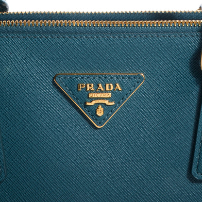 Prada Saffiano Lux Large Double Zip Tote Ottanio 4 of 11