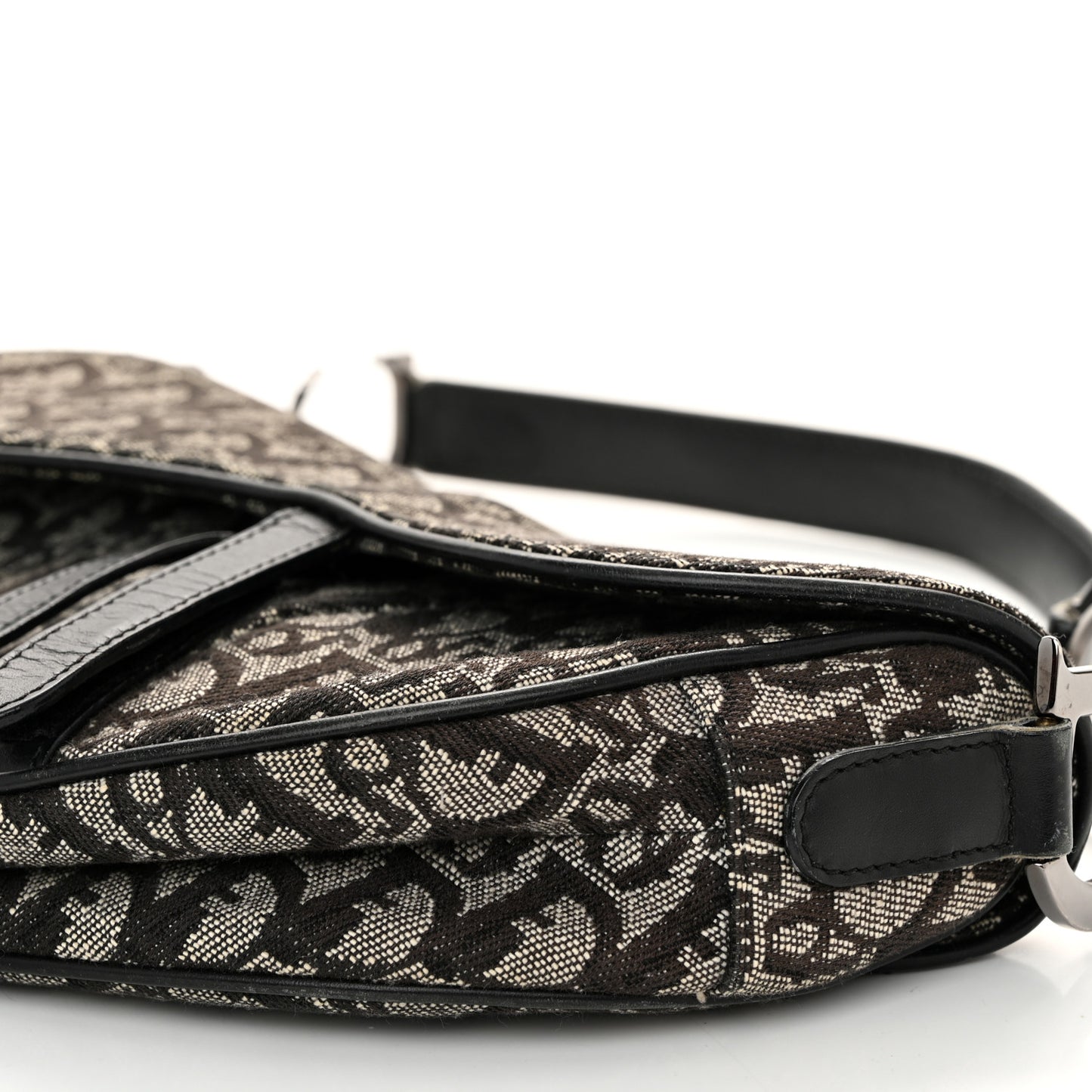 Oblique Saddle Bag Black