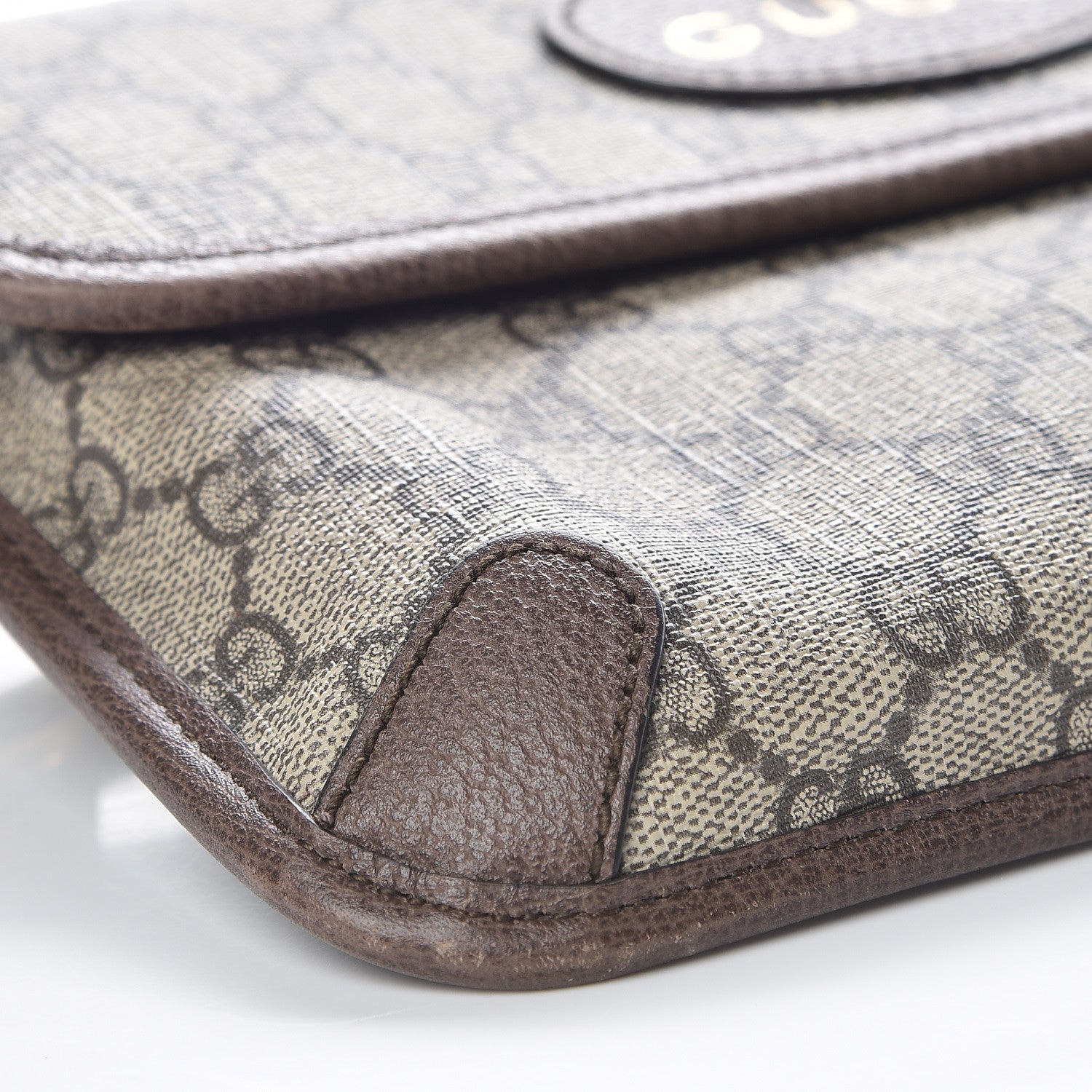 Gucci GG Supreme Monogram Neo Vintage Web Belt Bag Brown 13 of 15