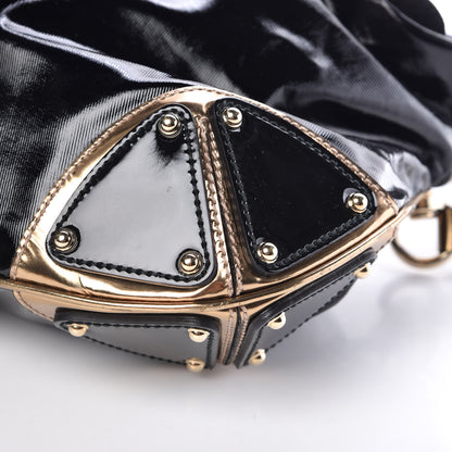 Gucci Coated Canvas Medium Indy Top Handle Hobo Black 10 of 12