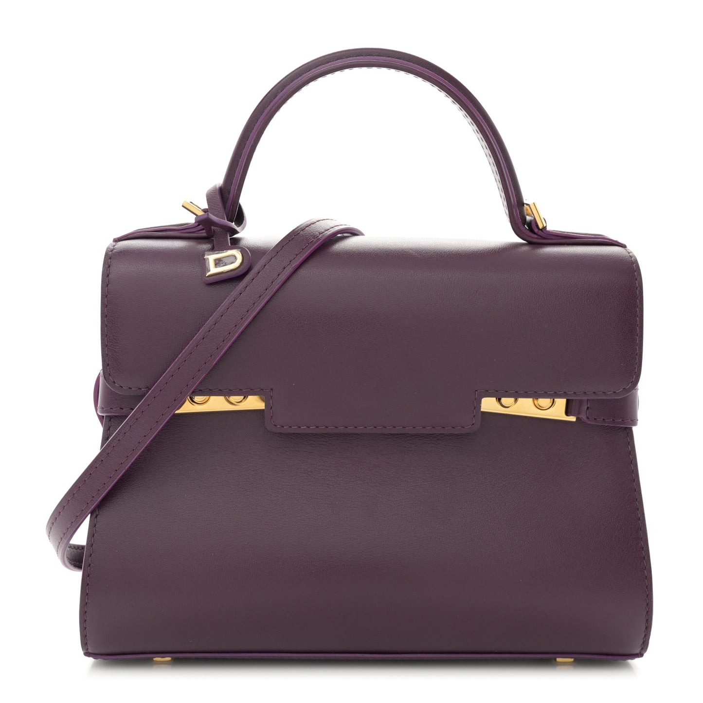 Smooth Calfskin Mini Tempete Satchel Prune