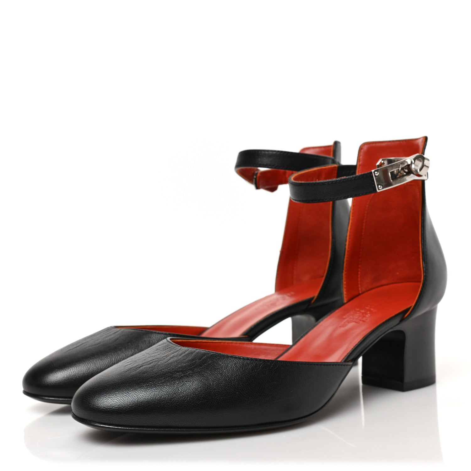 Hermes Goatskin Baby 55 Pumps 36 Black 3 of 8