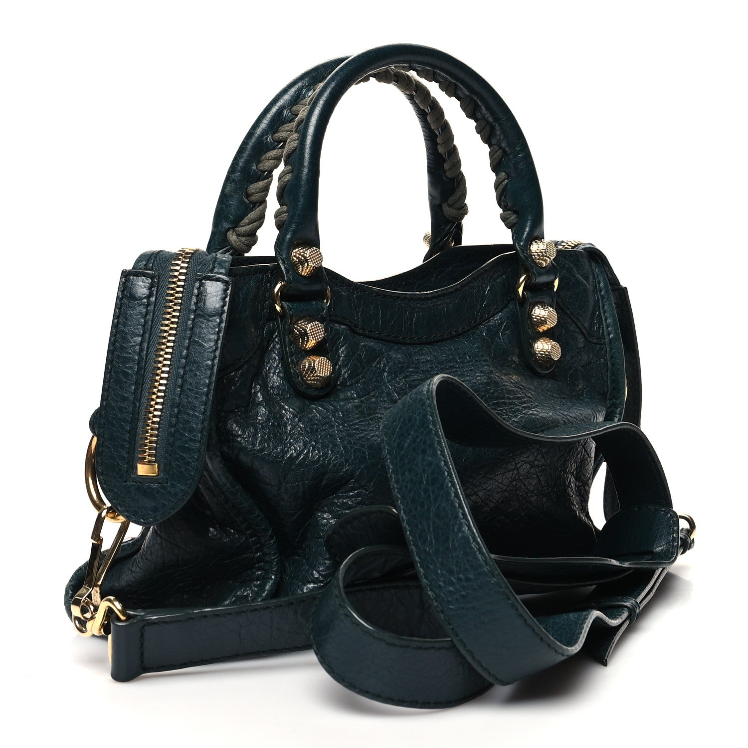 Balenciaga Agneau Giant 12 Gold Hardware Mini City Vert Pinede 3 of 16