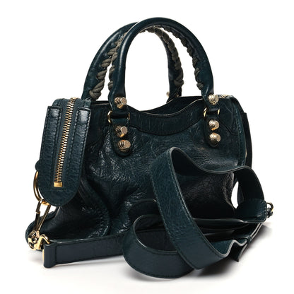 Balenciaga Agneau Giant 12 Gold Hardware Mini City Vert Pinede 3 of 16