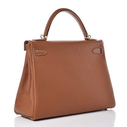 Hermes Togo Kelly Retourne 32 Gold 3 of 30