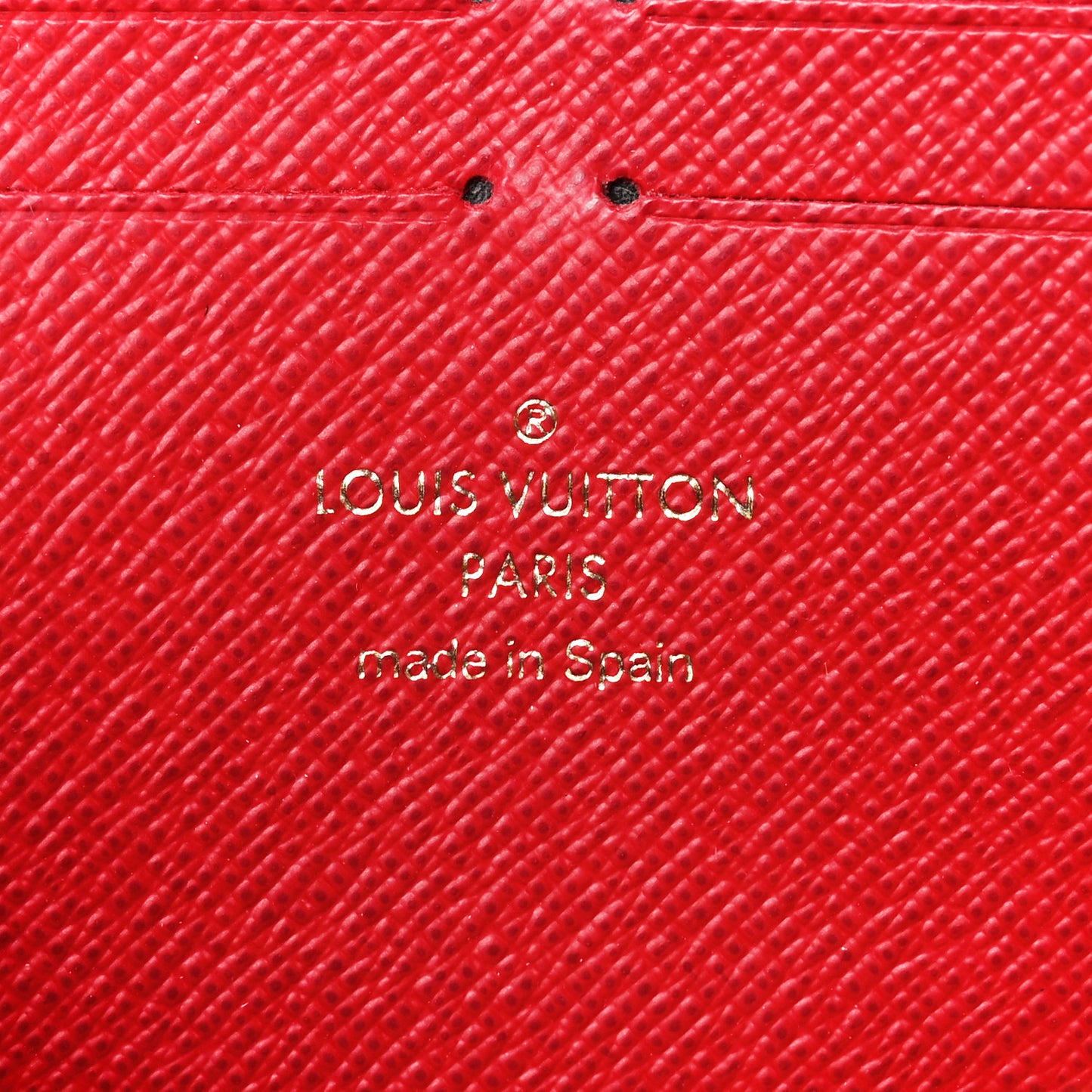 Damier Ebene Clemence Wallet Cherry