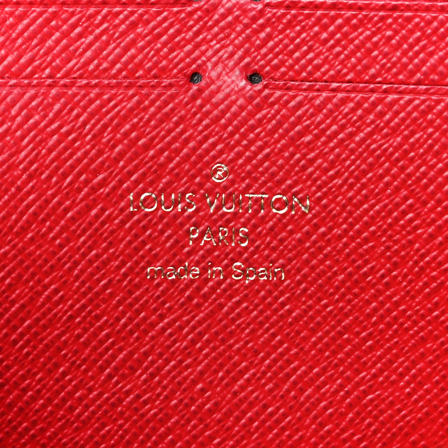 Louis Vuitton Damier Ebene Clemence Wallet Cherry 6 of 12