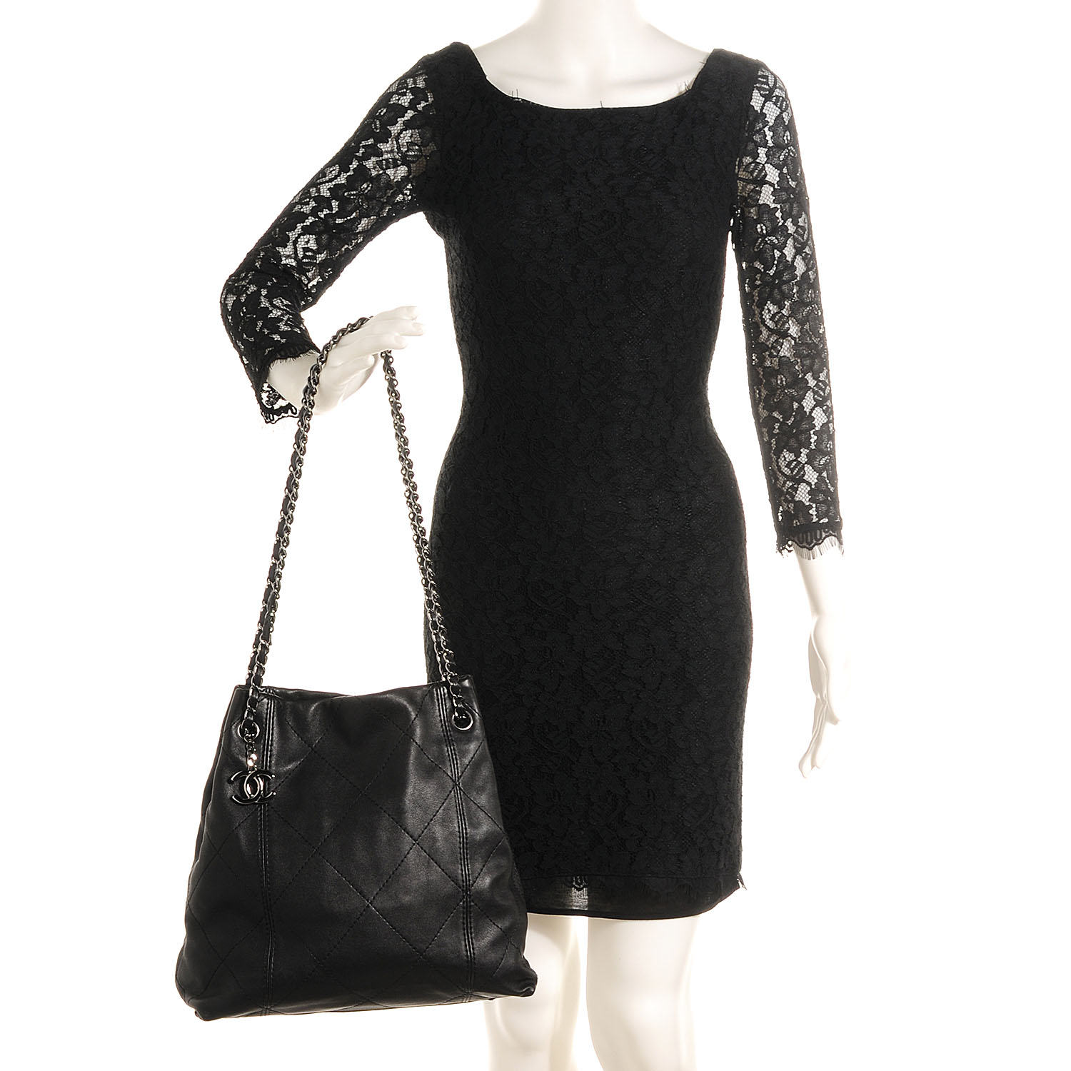 Chanel Lambskin Soft Touch Shoulder Bag Black 2 of 8