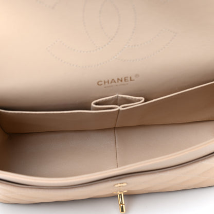 Chanel Caviar Quilted Jumbo Double Flap Beige Clair 5 of 10