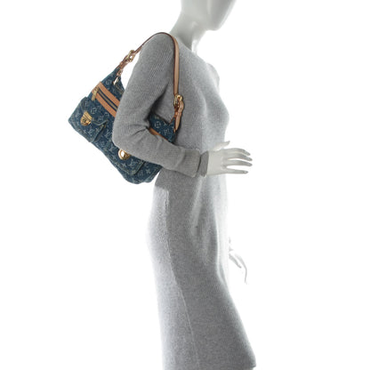 Louis Vuitton Monogram Denim Baggy PM Blue 2 of 7