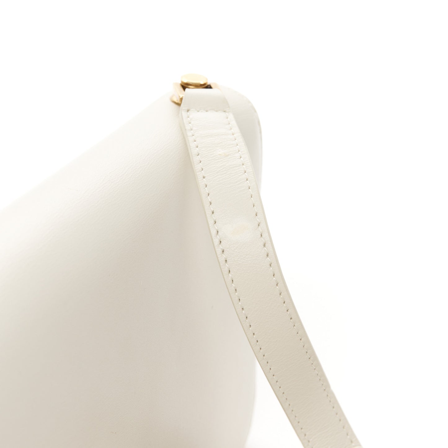 Smooth Calfskin Carre Satchel Crema Soft