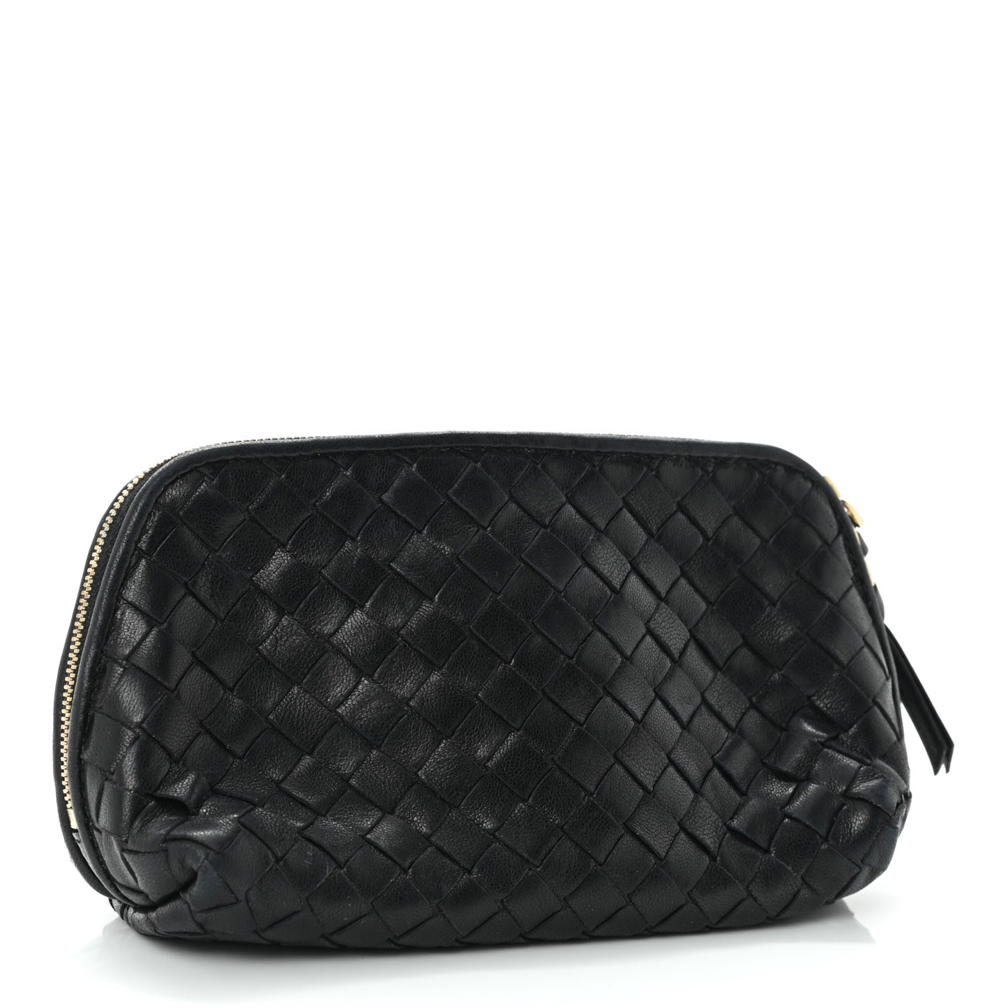 Nappa Intrecciato Cosmetic Pouch Black