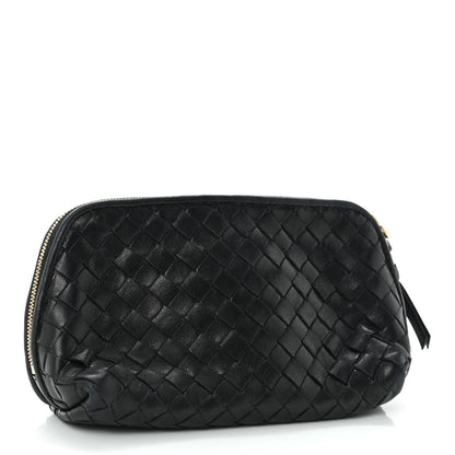 Bottega Veneta Nappa Intrecciato Cosmetic Pouch Black 3 of 11