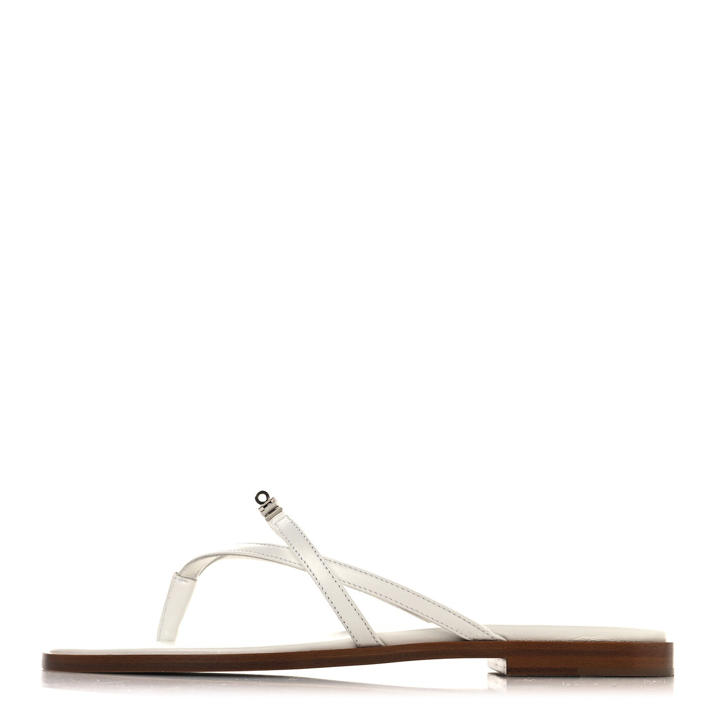 Calfskin Miss Sandals 37.5 White