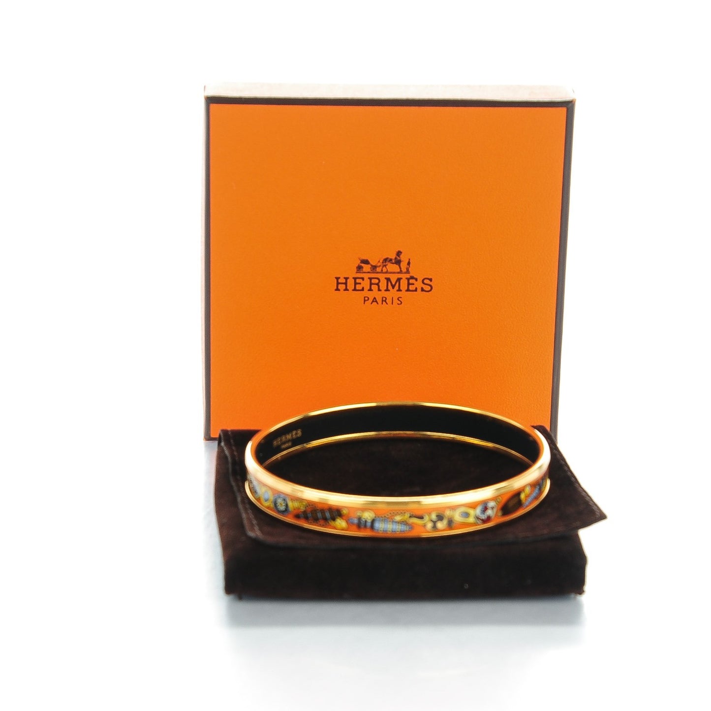 Enamel Printed Narrow Qu' Importe Le Falcon Bracelet 70