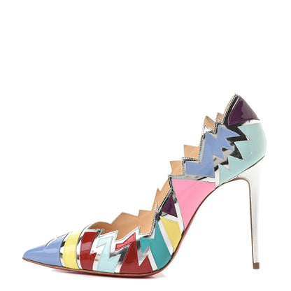 Christian Louboutin Specchio Patent Explotek 100 Pumps 40 Lavender 1 of 9