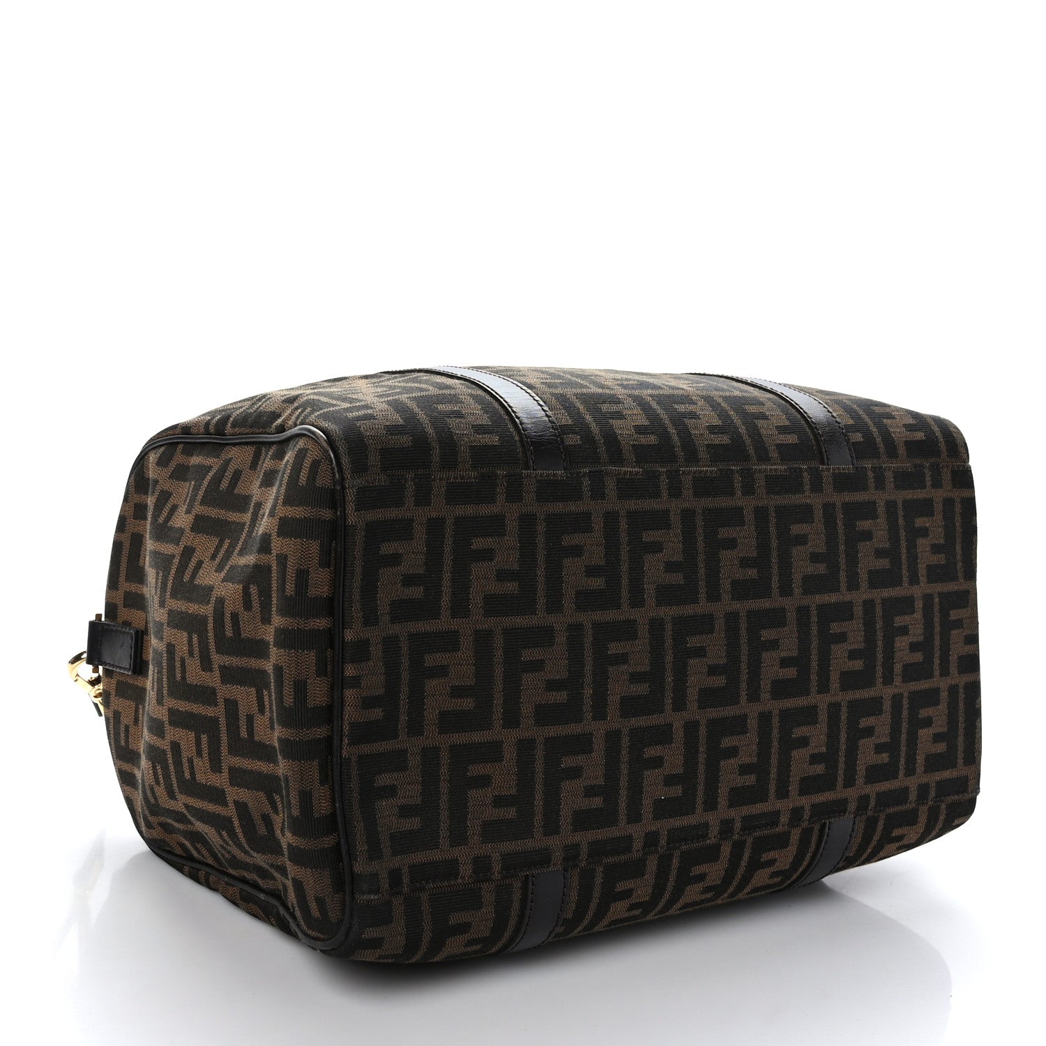 Fendi Zucca Medium Convertible Boston Satchel Tobacco Brown 4 of 11
