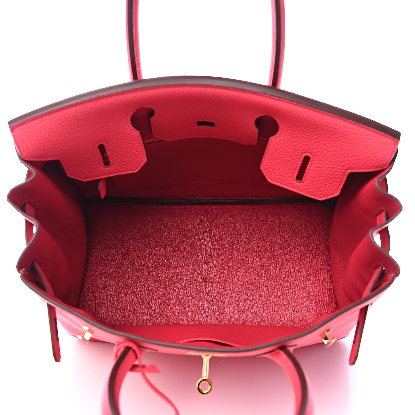 Taurillon Clemence Birkin 30 Rose Extreme