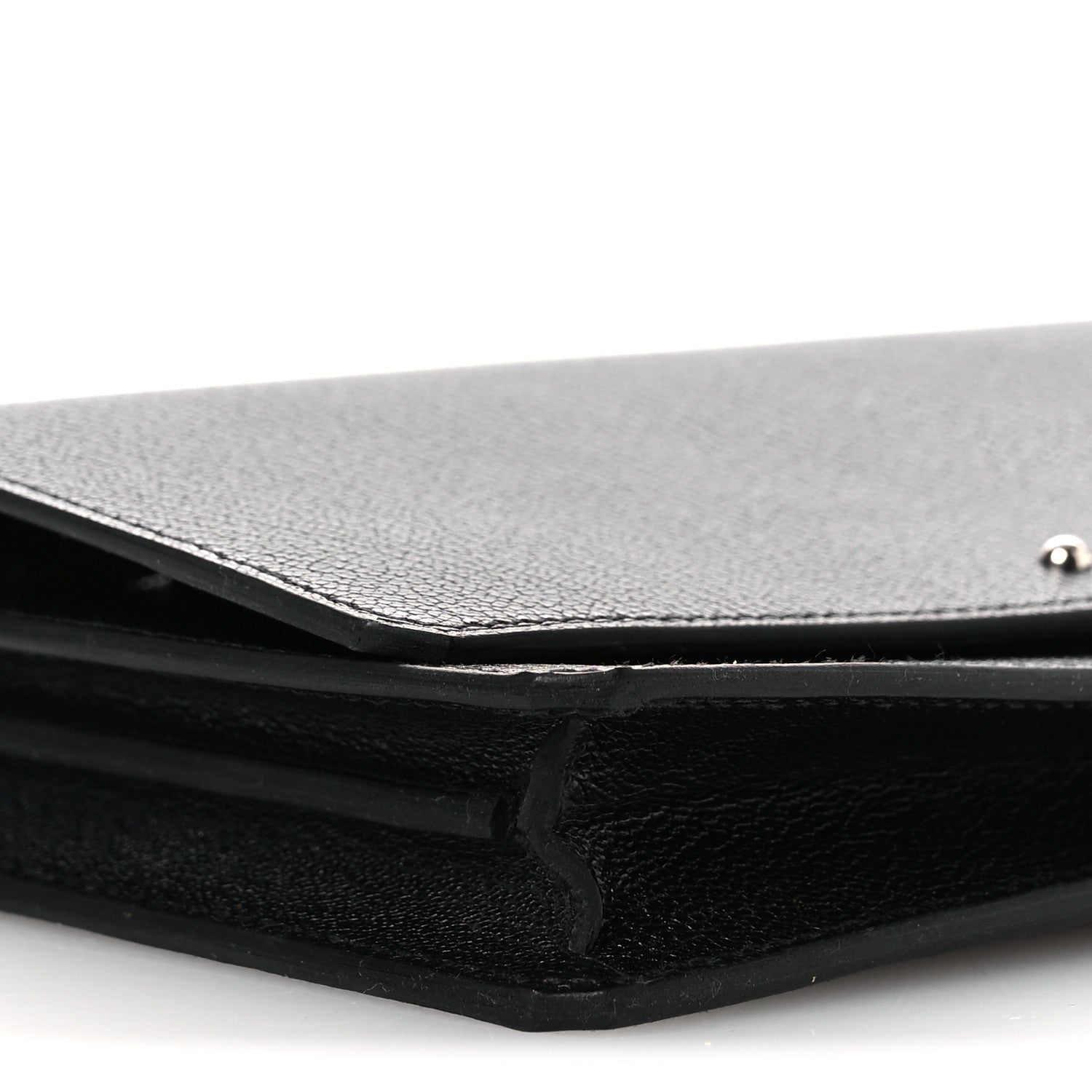 Hermes Chamkila Goatskin Medor To Go Wallet Black 9 of 12