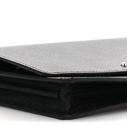 Hermes Chamkila Goatskin Medor To Go Wallet Black 9 of 12