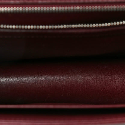 Christian Dior Tweed Calfskin Medium Diorama Flap Bag Burgundy Multicolor 16 of 32