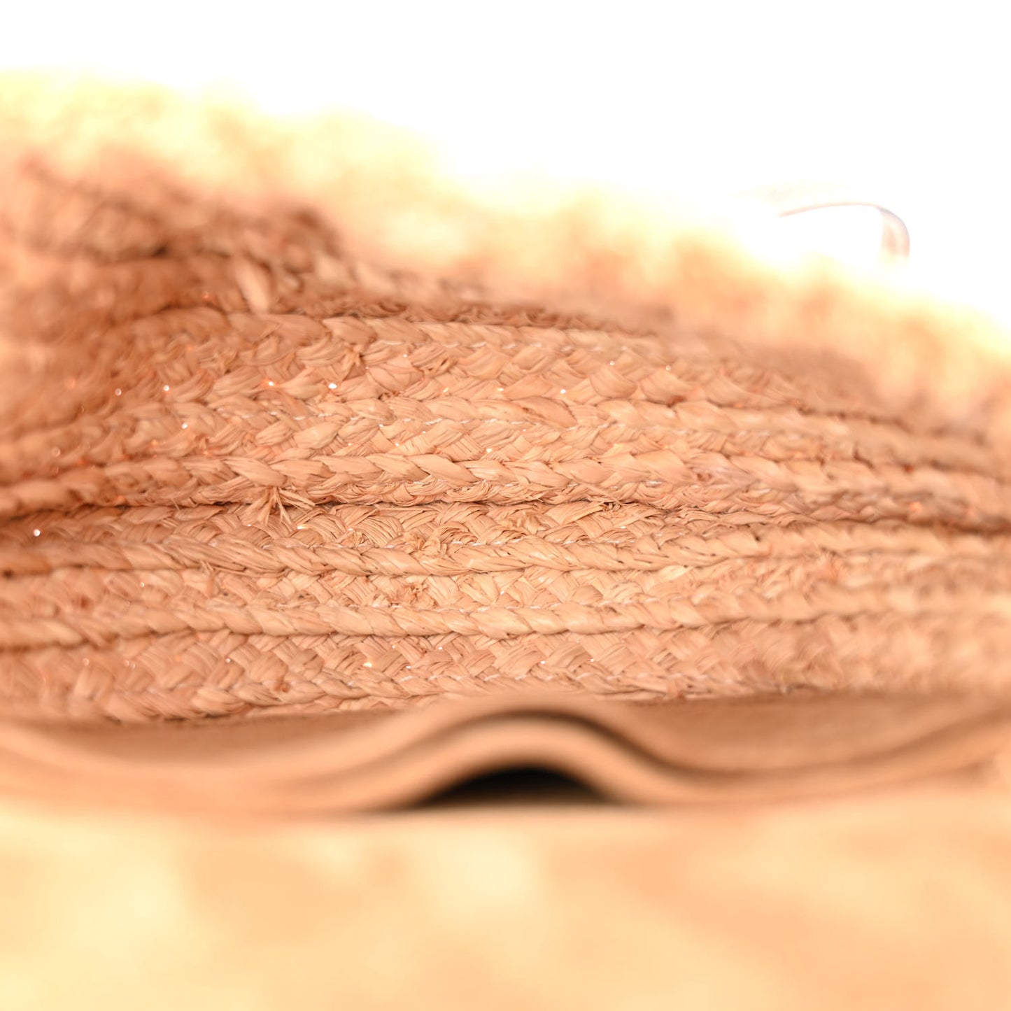 Calfskin Raffia Mini Gate Crossbody Bag Natural Tan