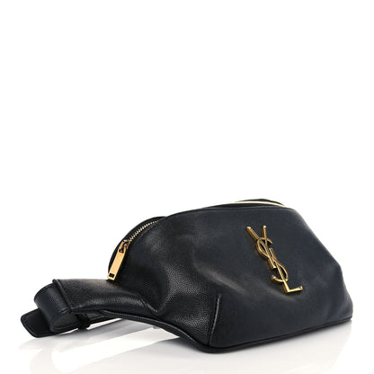 Saint Laurent Grain De Poudre Monogram Belt Bag Black 4 of 6