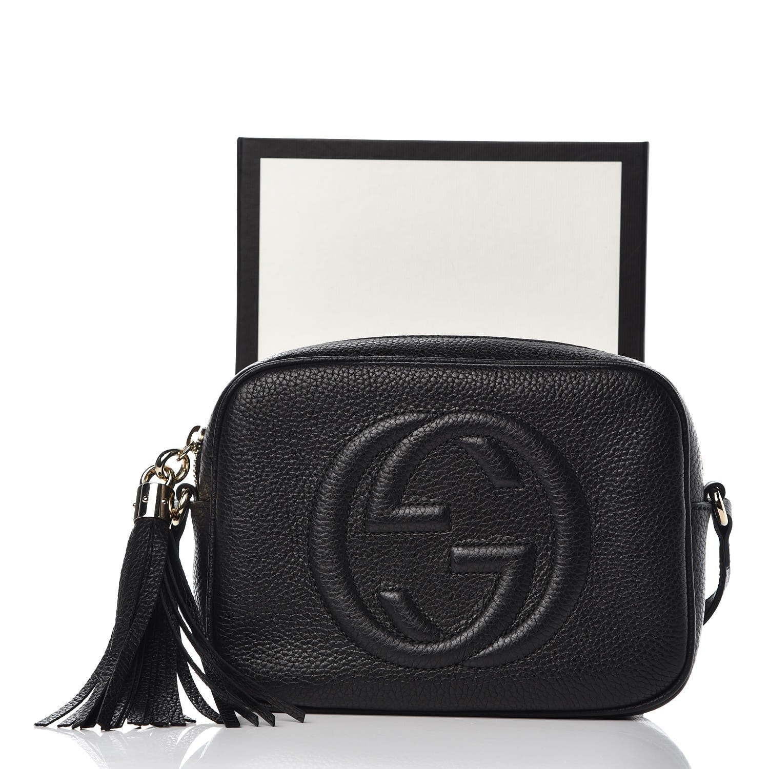 Gucci Pebbled Calfskin Small Soho Disco Bag Black 8 of 8