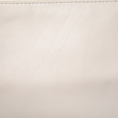 Celine Lambskin Vertical Bi-Cabas White Sun Yellow 8 of 14