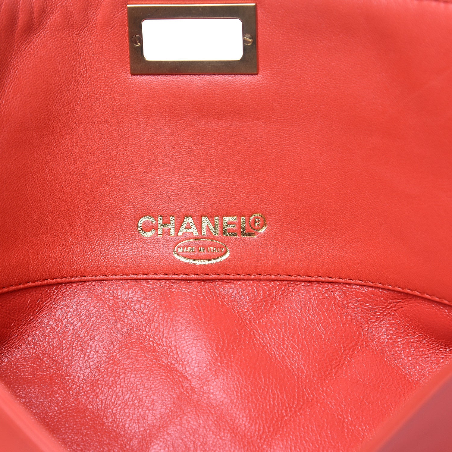 Chanel Lambskin Quilted Jumbo Mademoiselle Flap Red 6 of 12