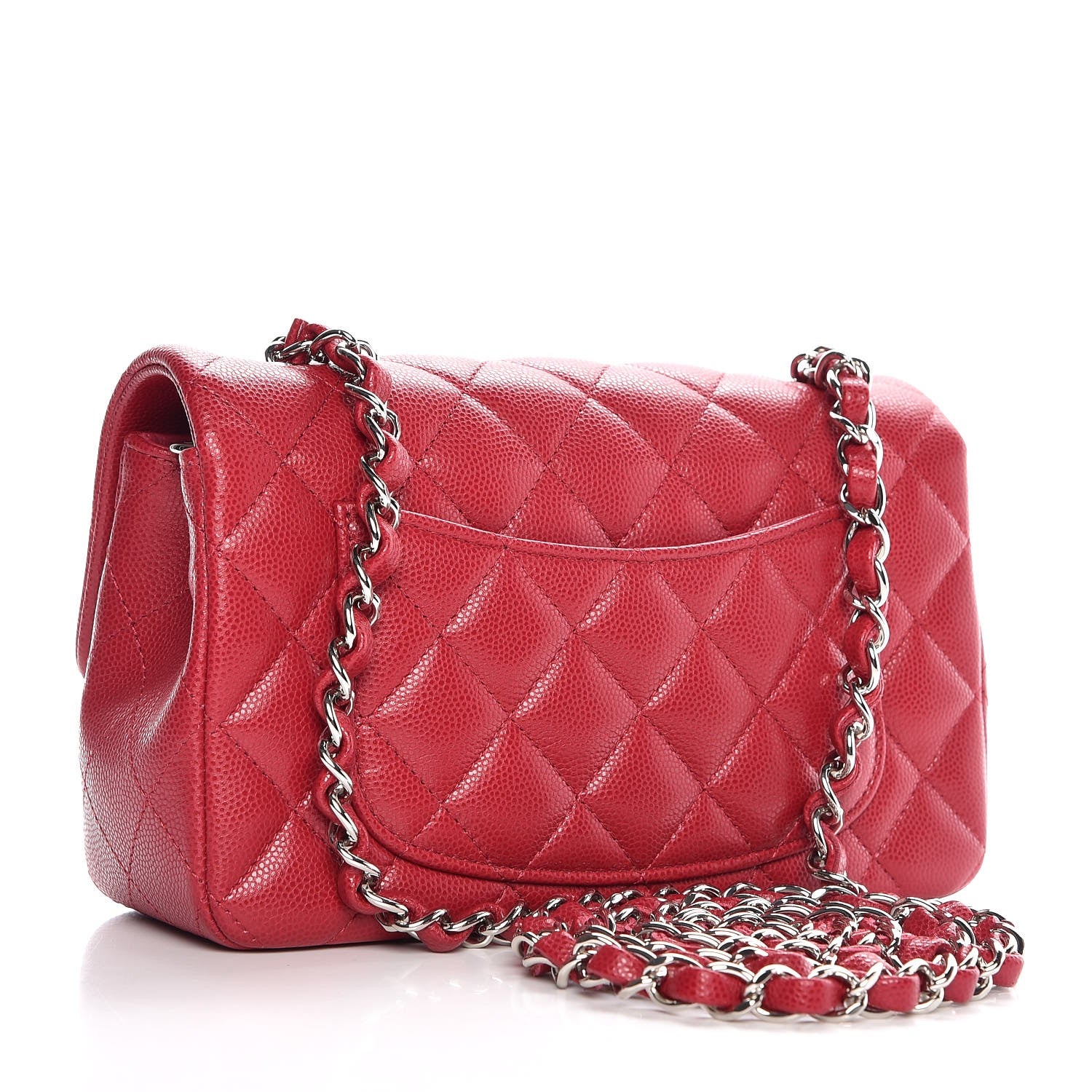 Chanel Caviar Quilted Mini Rectangular Flap Pink 3 of 7