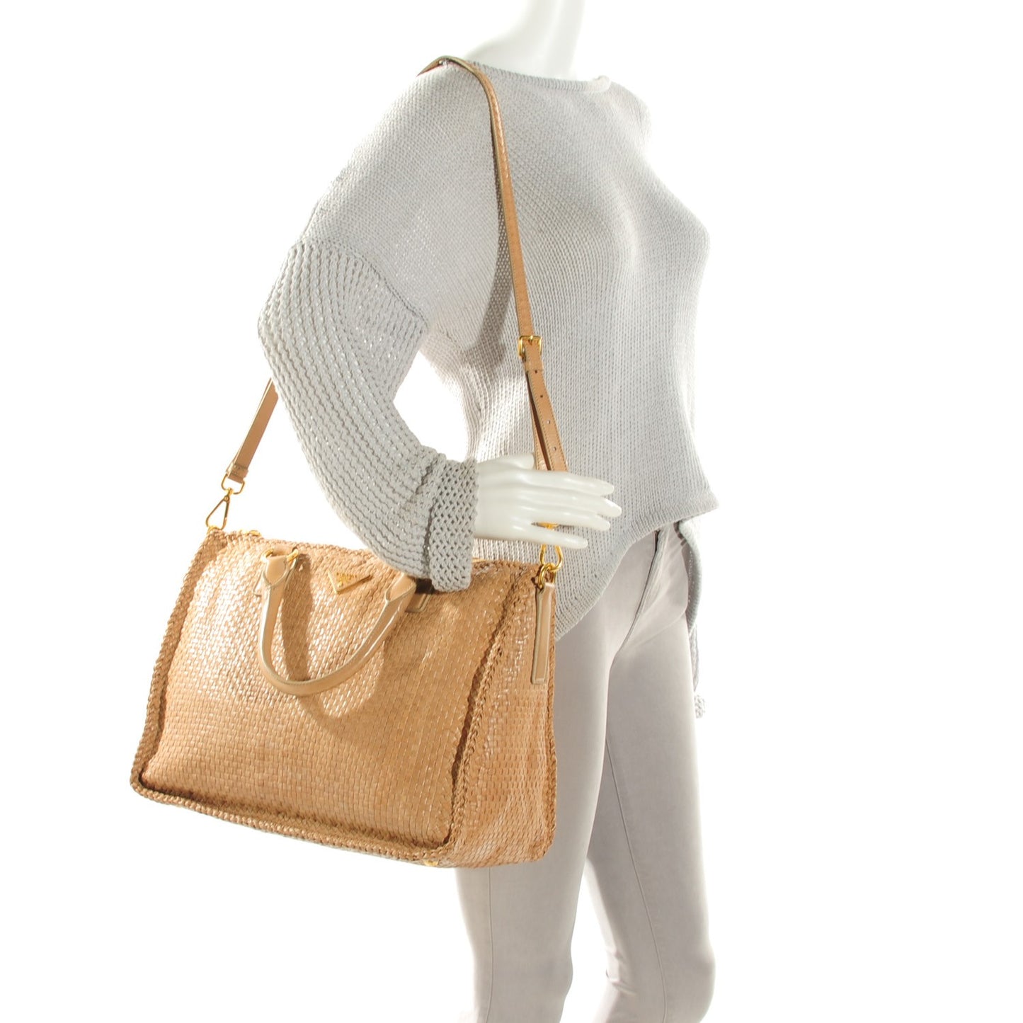 Goatskin Woven Tote Linfa