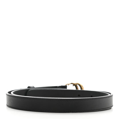 Gucci Calfskin Double G 20mm Belt 95 38 Black 2 of 6
