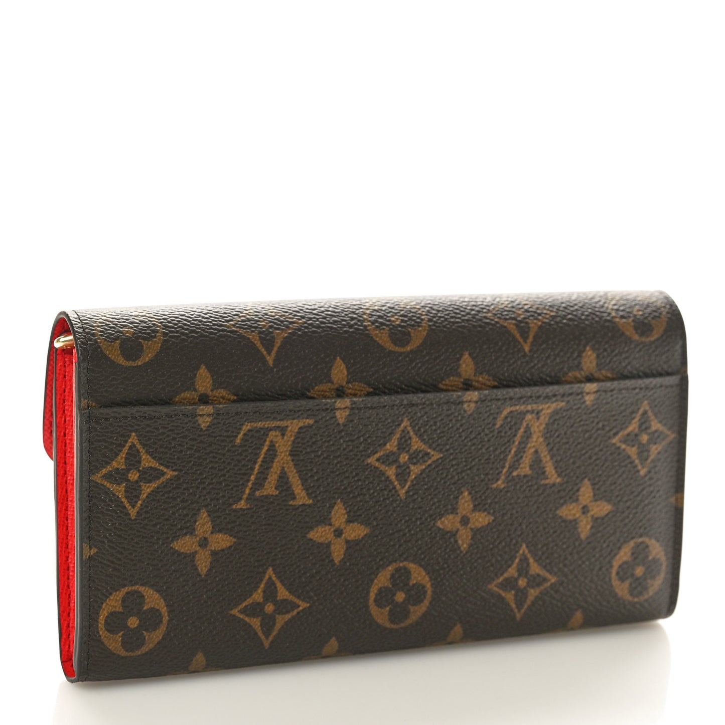 Monogram Sarah Wallet NM Coquelicot