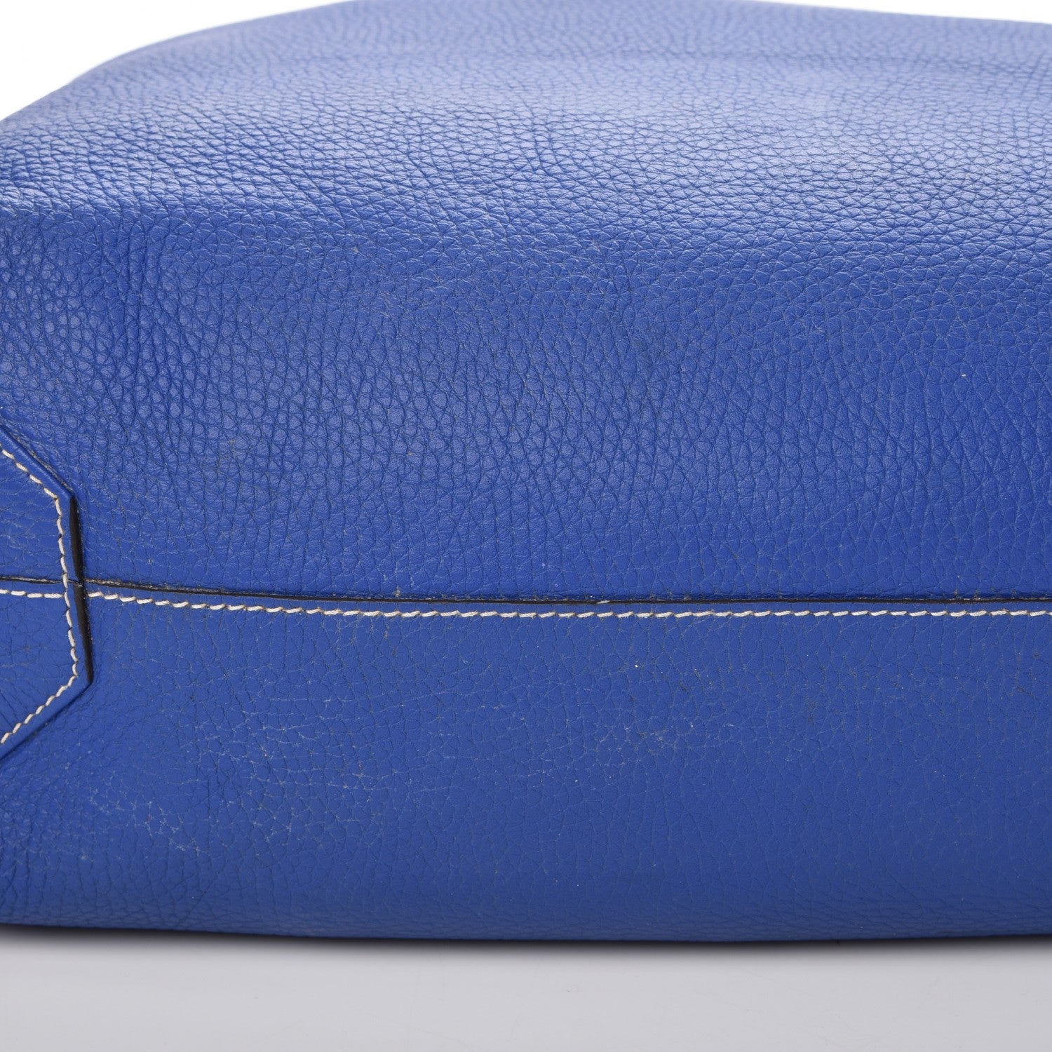 Hermes Taurillon Clemence Double Sens 36 Reversible Tote Graphite Bleu Electrique 20 of 24