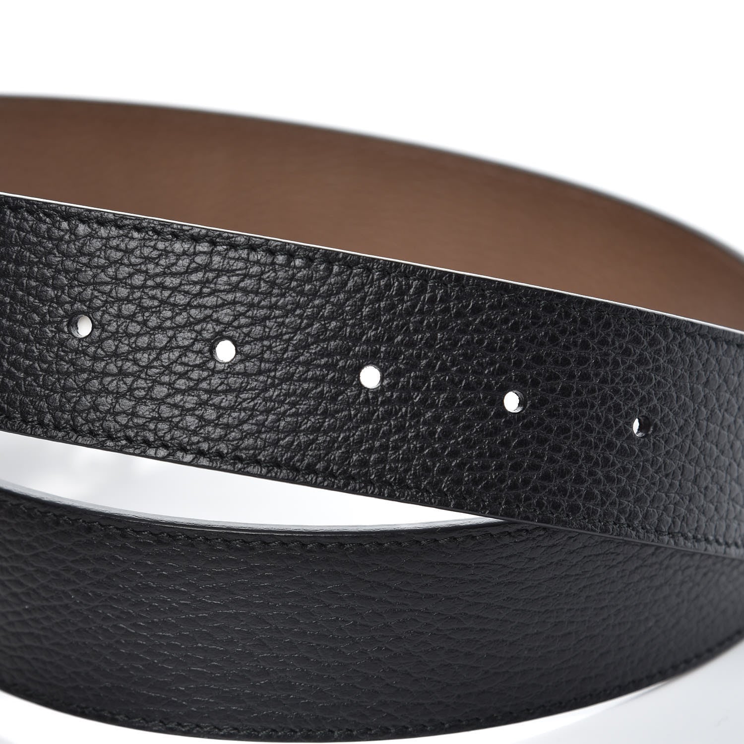 Gucci Calfskin 1973 Reversible Belt 100 40 Black Brown 7 of 7