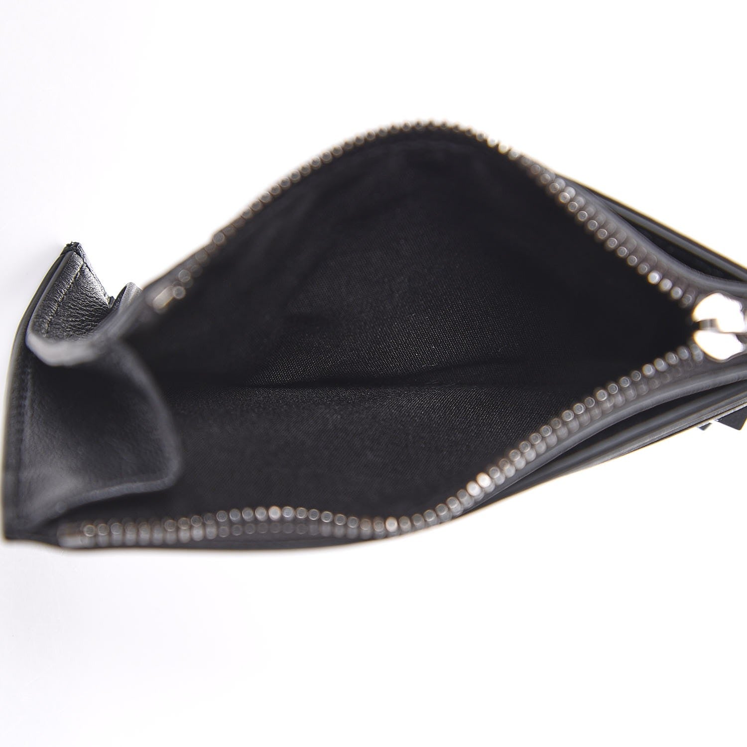 Valentino Garavani Vitello Rockstud Coin Case Card Holder Black 5 of 8